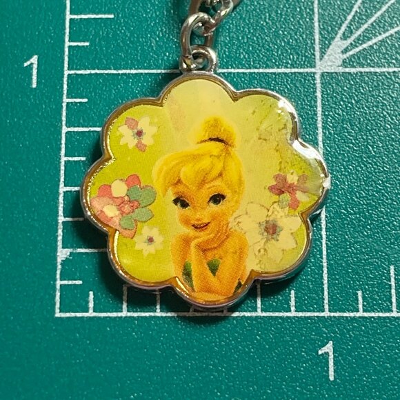 Vintage Disney Tinker Bell Tinkerbell Charm Bracelet Starter 8" Fairy SilverTone - Picture 8 of 8